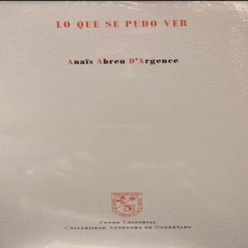 LO QUE SE PUDE VER (AUTORX) | Anaïs Abreu