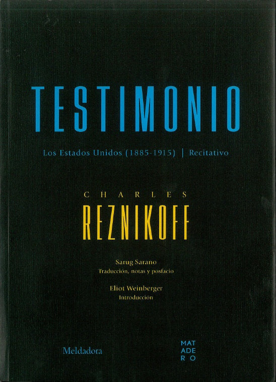 TESTIMONIO | Charles Reznikoff