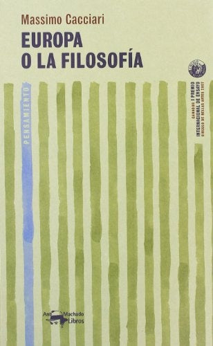 Europa o la filosofía | Massimo Cacciari