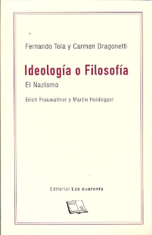 Ideología o filosofía | Dragonetti Tola