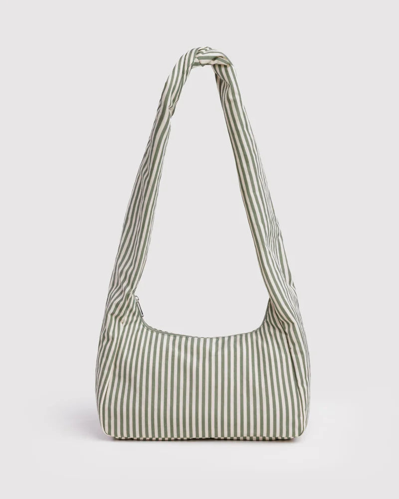 Nylon Meringue Bag - Sage Stripe | Baggu