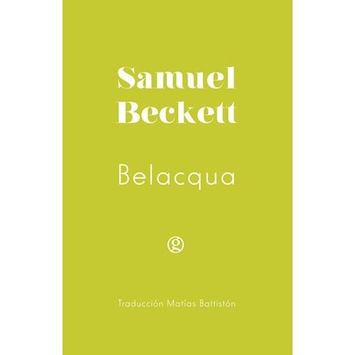 Belacqua | Samuel Beckett
