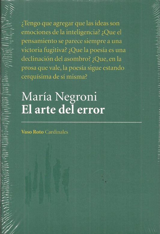 El Arte Del Error | María Negroni