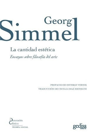 CANTIDAD ESTETICA, LA | SIMMEL GEORG