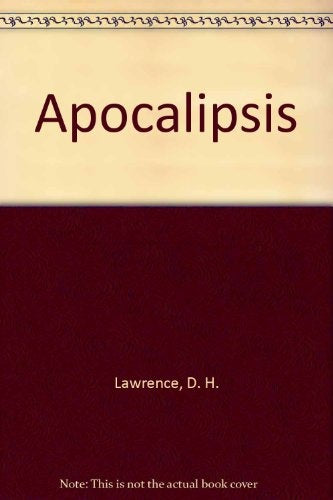 APOCALIPSIS | D.H. LAWRENCE