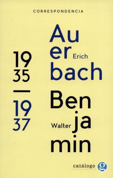 Correspondencia 1935 / 1937 | Walter Benjamin